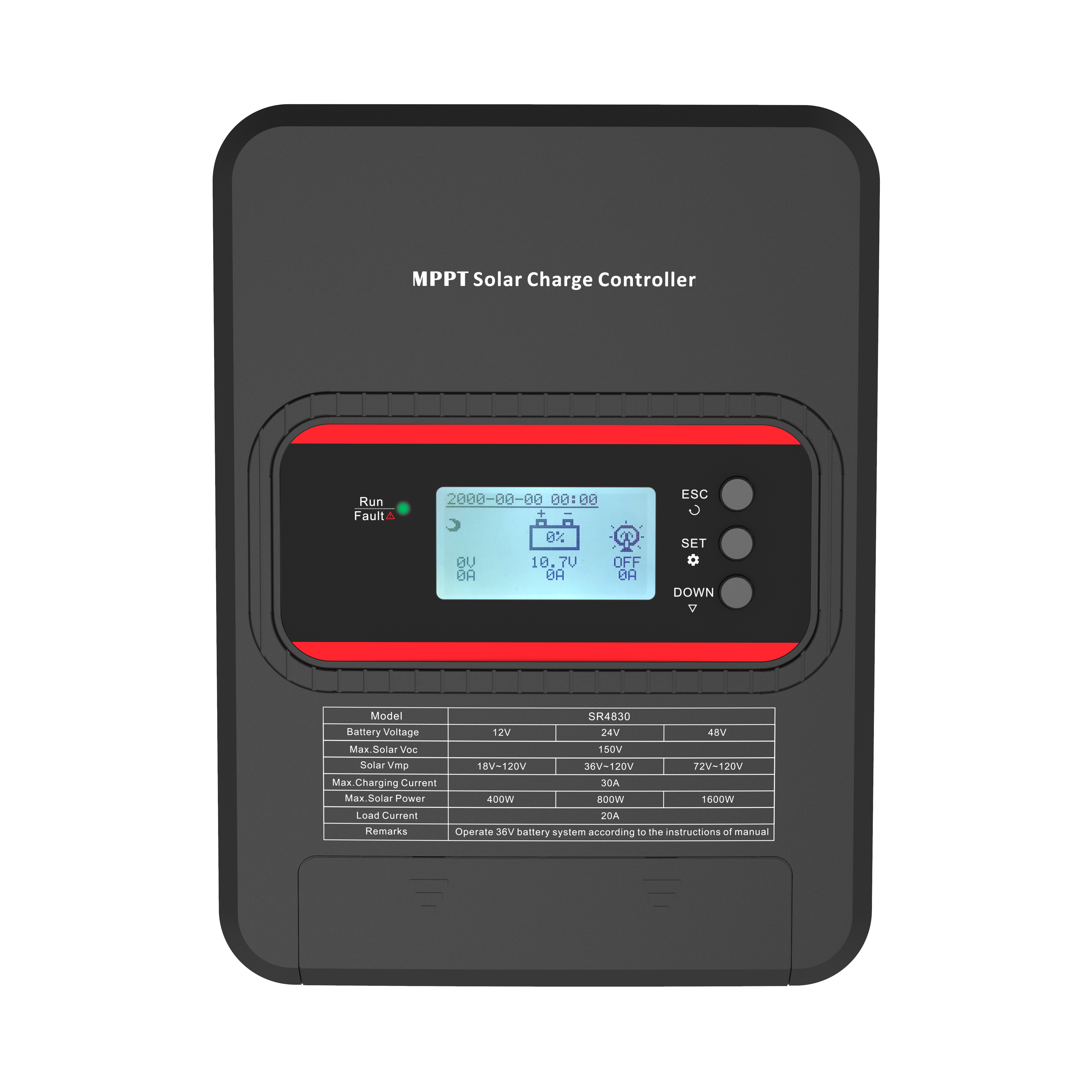 SR Series MPPT Solar Charge Controller